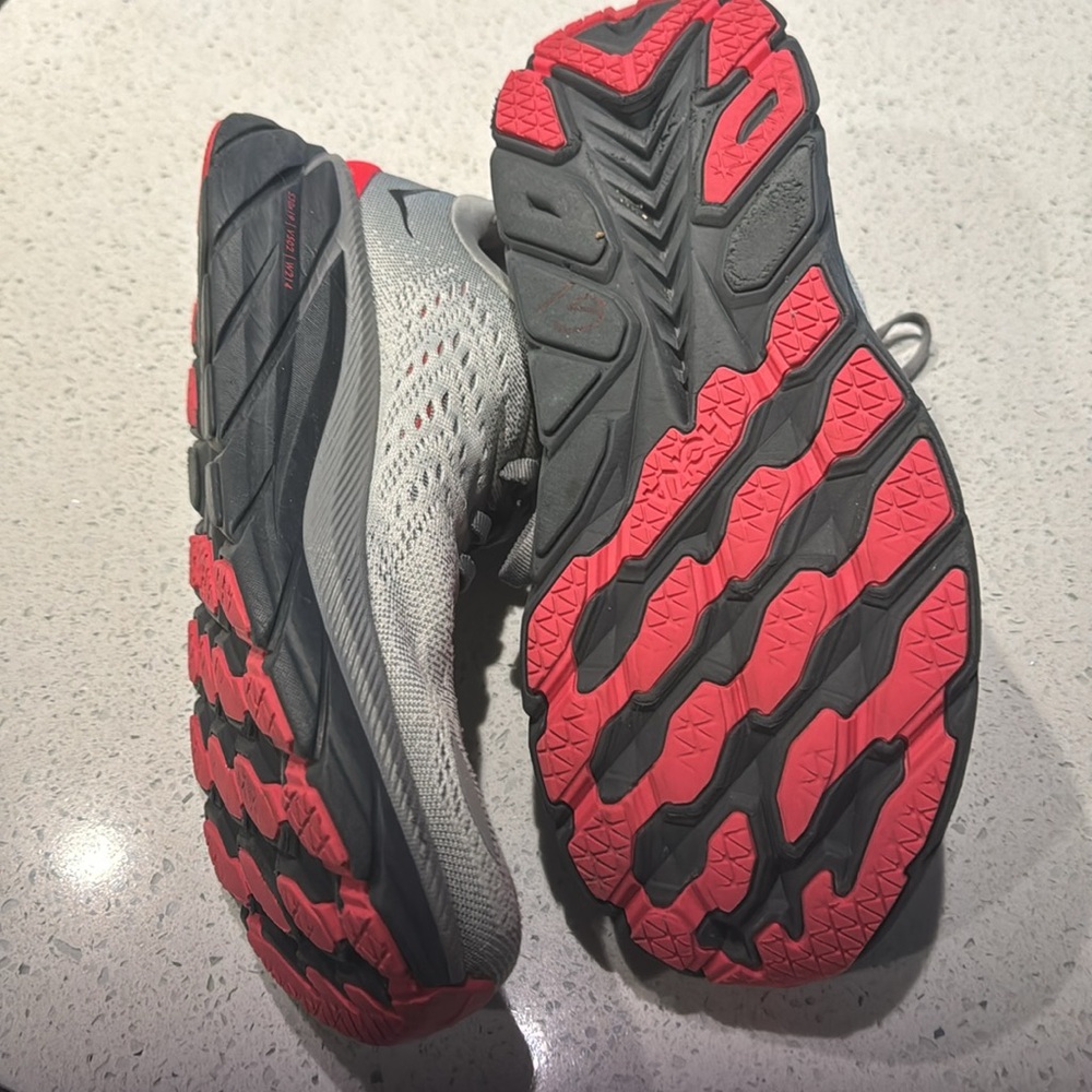 Hoka Gray and Pink Women's Athletic Shoes - Picture 3 of 4